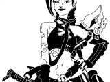 LOL Jinx stencil 2-0