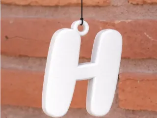Letter H Keychain