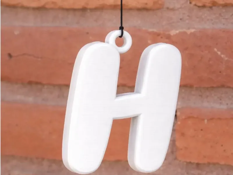 Letter H Keychain