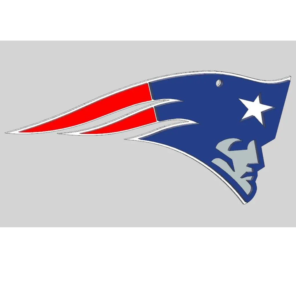New England PATRIOT. in layers to be able to print in colors