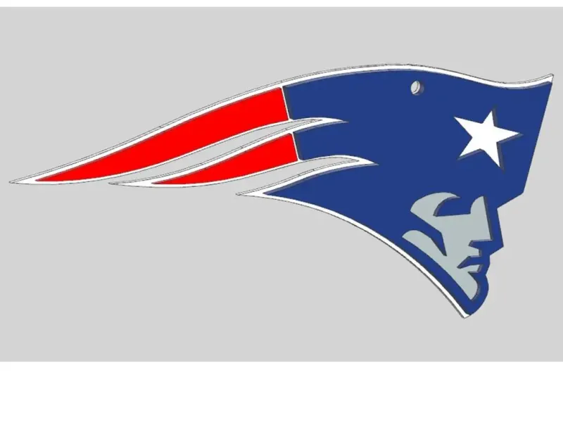 New England PATRIOT. in layers to be able to print in colors