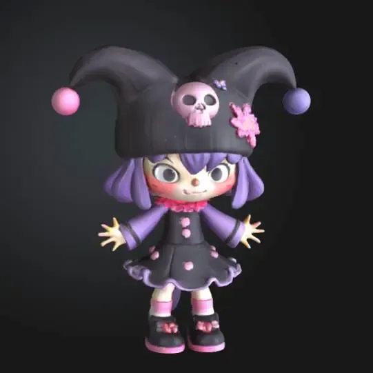 Kuromi Girl figurine