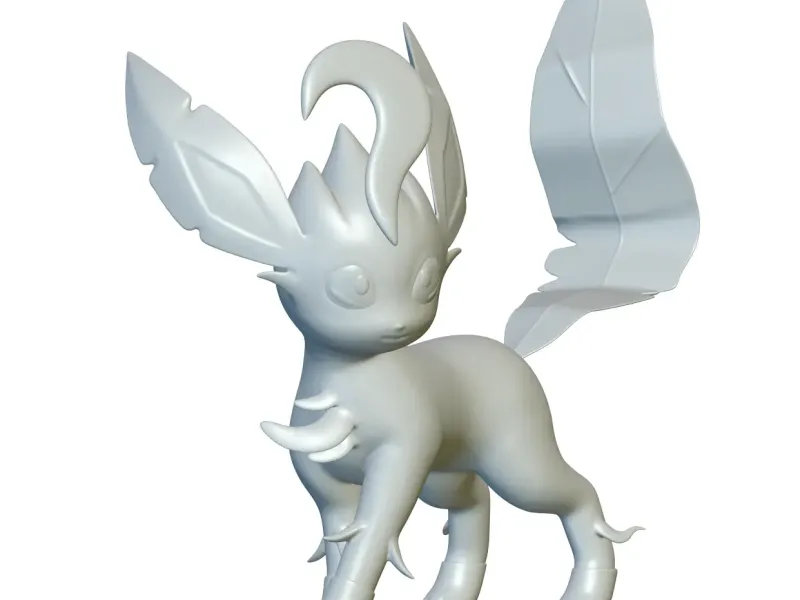 Pokemon Leafeon #470 - Готов к 3D-печати!