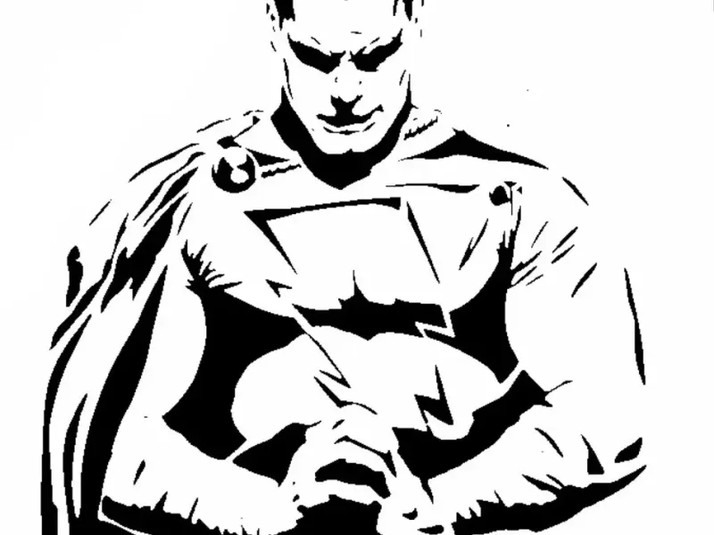 Shazam stencil