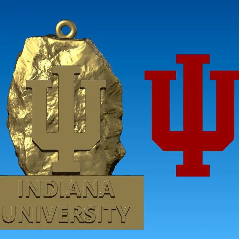 NCAA- Mascot Hanging Figurine INDIANA HOOSIERS - 3D print