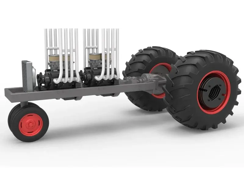 Vintage Small block Pulling tractor Base V3 Scale 1:25