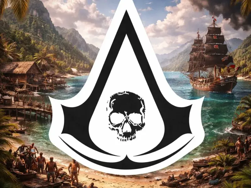Assassin's Creed Black Flag Emblem (Raised) (Multi-Color)
