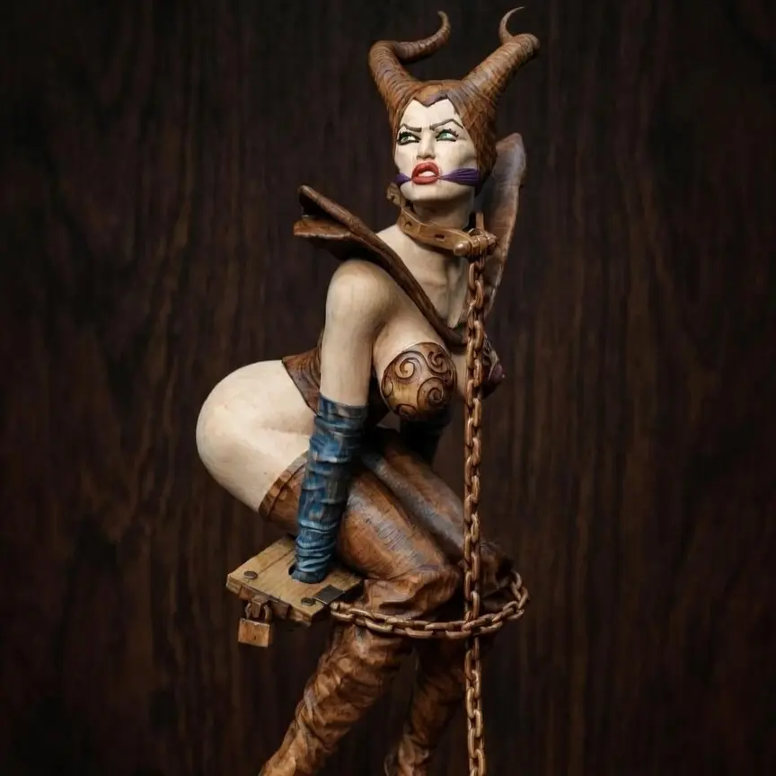 Maleficent chained. Adult games (includes naked body)