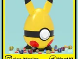 STORAGE CONTAINER - POKEBALLS PIKACHU EASTER EGG-0