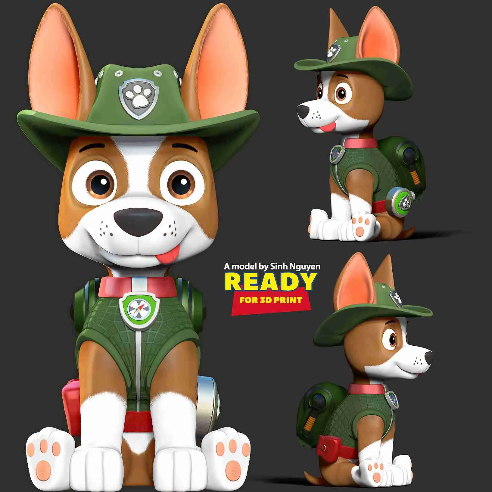 Tracker - Fanart de Paw Patrol