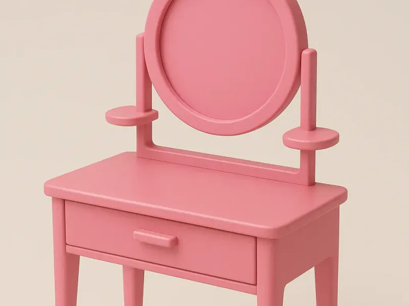 barbie makeup table