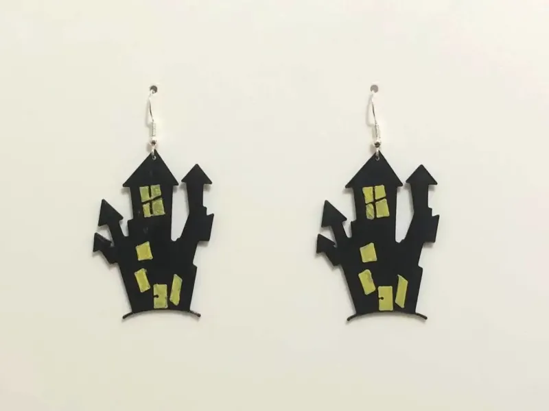 Earring Haunted house halloween