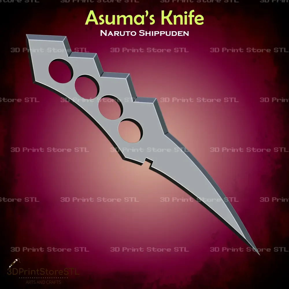 Asuma Knife Cosplay Naruto - STL File