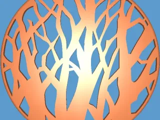 posavasos silueta arbol