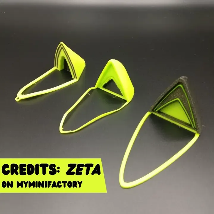 Razer Kitty Ears (By Zeta on MyMiniFactory)