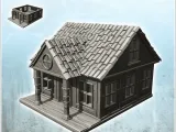 Modern house with double-column entrance canopy (5) - miniat-0