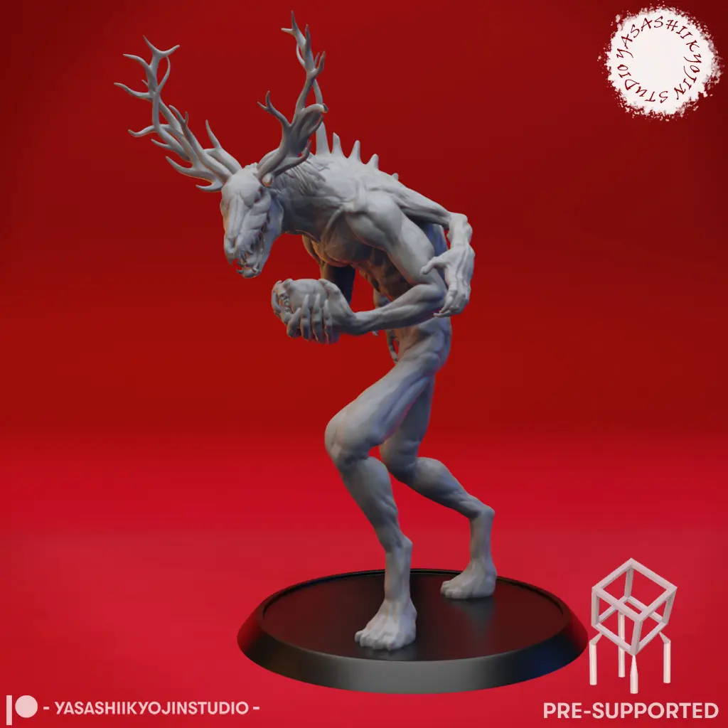 Wendigo - Tabletop Miniature (Pre-Supported STL)