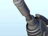 Alien soldier with laser gun (1) (+ pre-supported version &-7