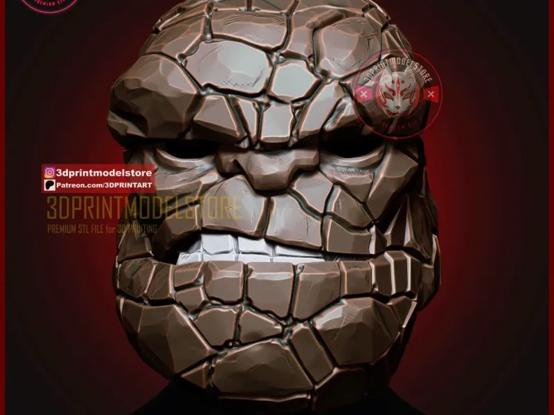 Marvel The Thing Cosplay Mask - Halloween Helmet Costume