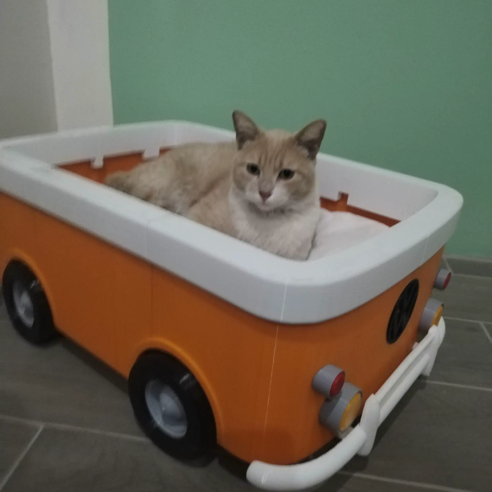 cat bed vw combi