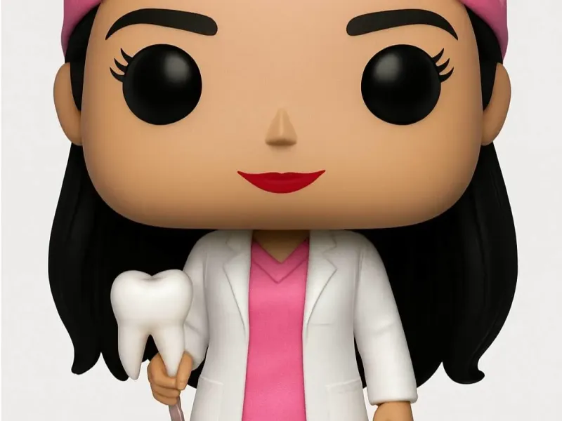 Funko Dentista – Figurina da collezione in stile Funko Pop / Den