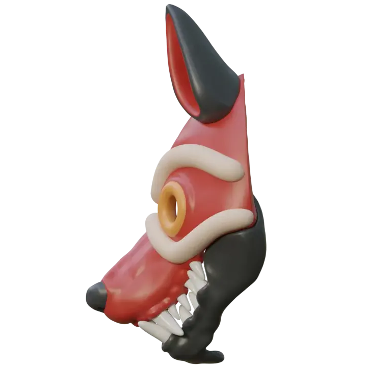 Masque de loup articulé San - Princesse Mononoke (1997)