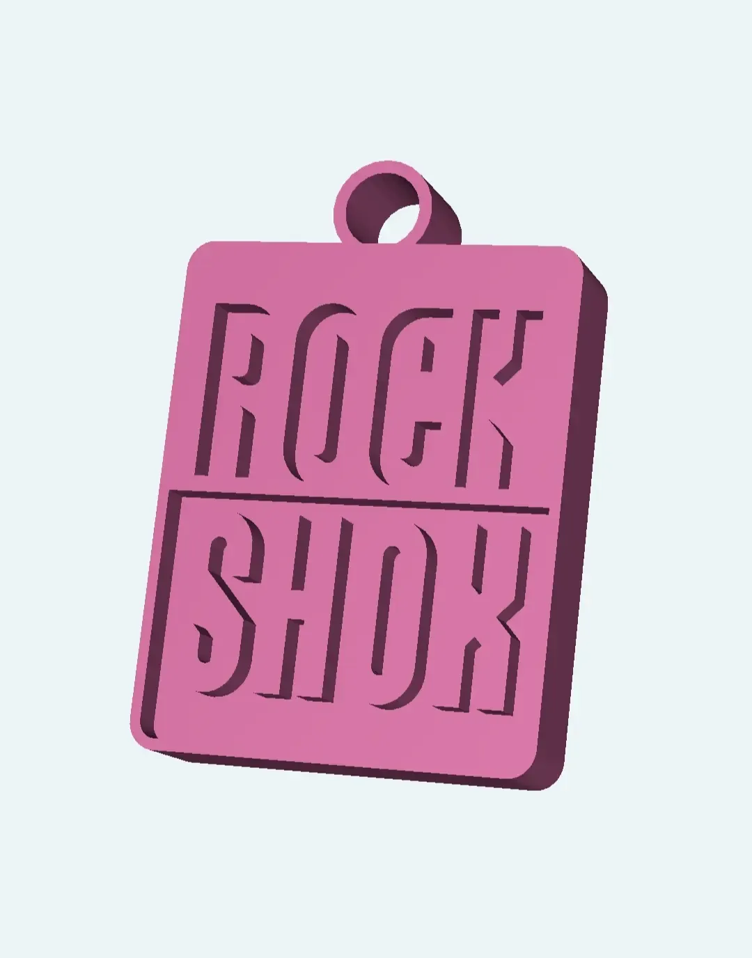Rock Shox keychain logo 