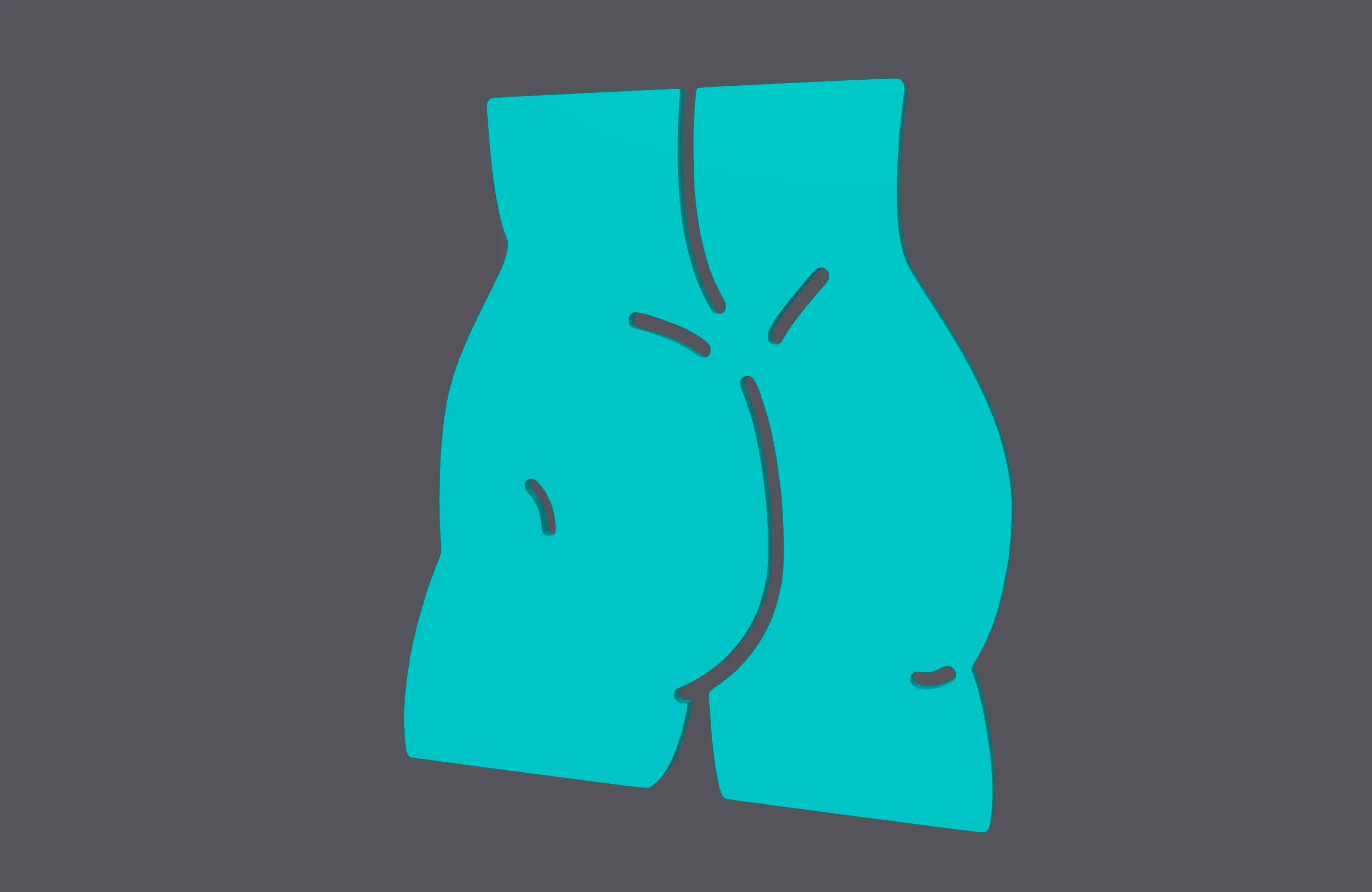 Male Butt - Wall Art