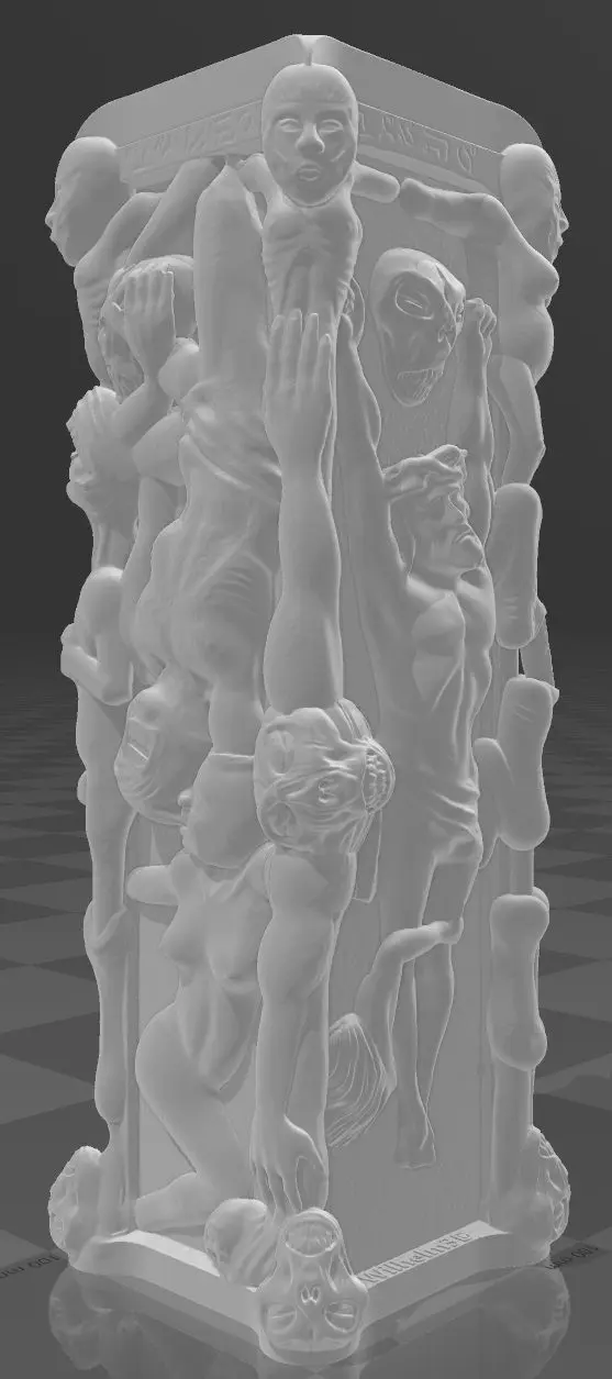 Hellraiser Pillar of Souls Open Mouth V1 3D print model