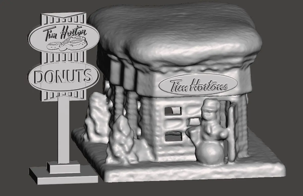 christmas village Tim-Hortons V2