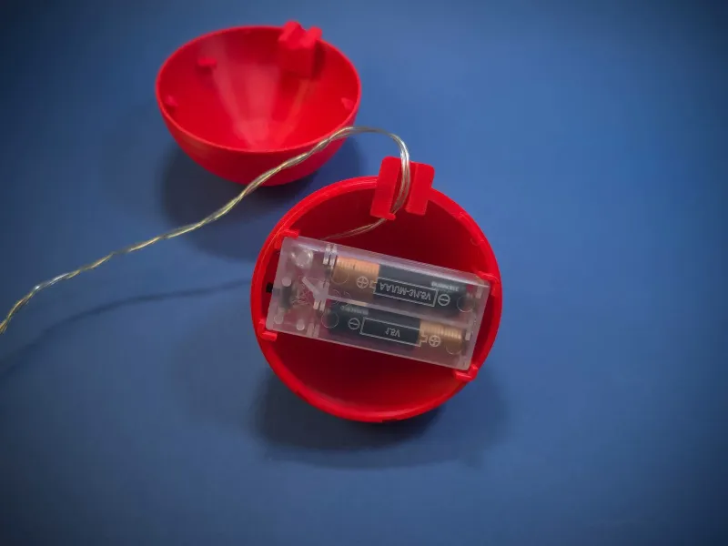 Hidden Battery Christmas Bauble
