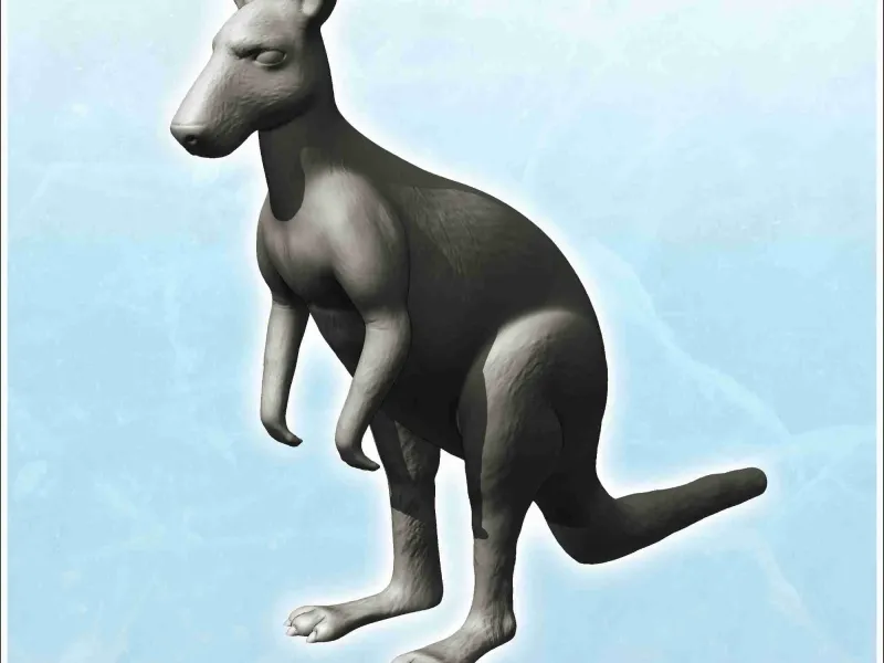 Kangaroos (15) - miniatures animal RPG tabletop scenery figu