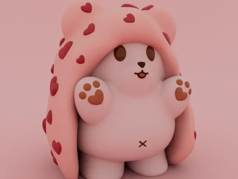 バレンタイン特集 - かわいいホッキョクグマの仔