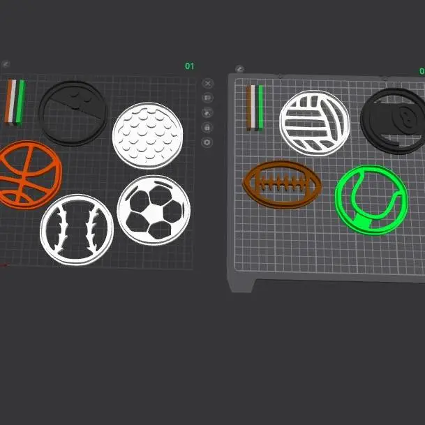 3D Printer Files | 3MF File | balls Cookie Cutter Set – 3D Printable ...