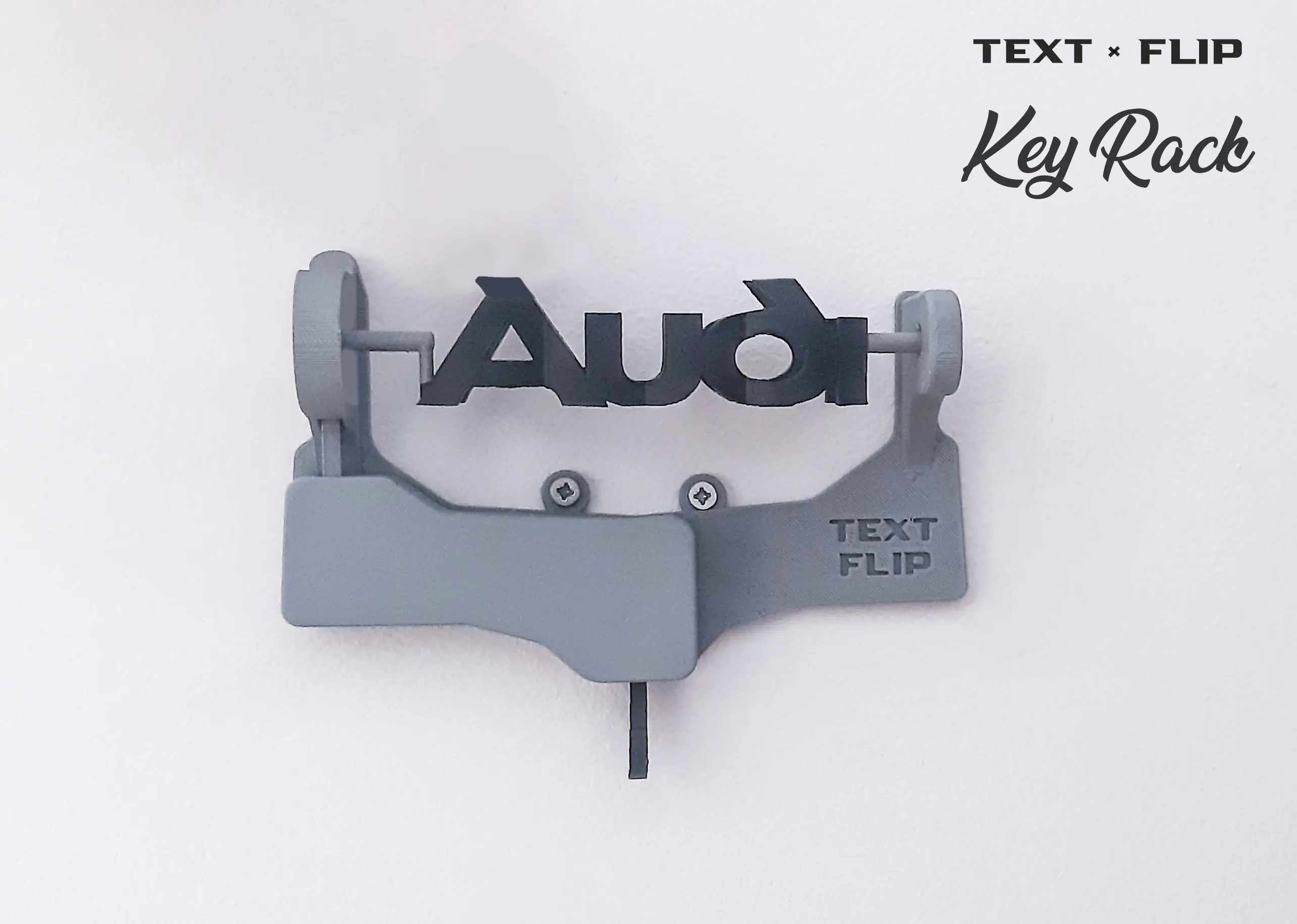 TEXT FLIP: KEY HANGER | AUDI |