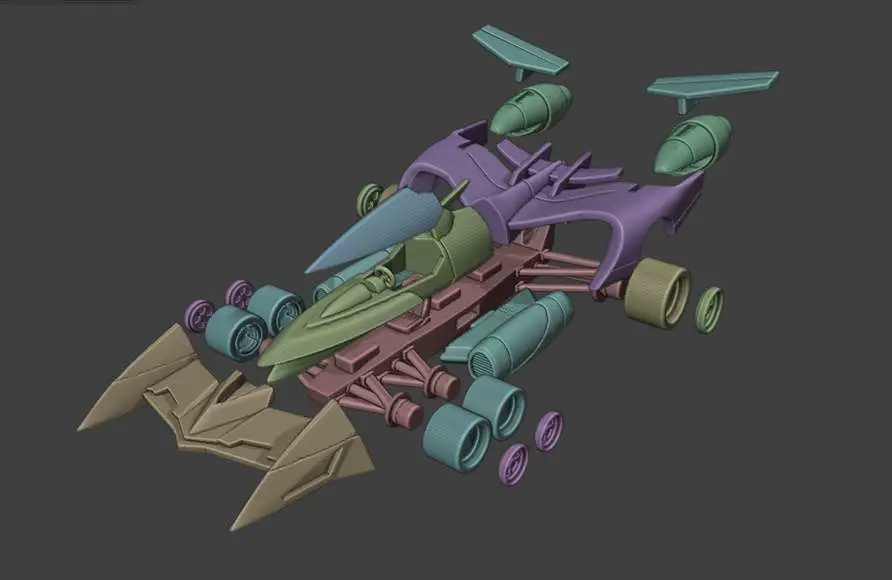 Future GPX Cyber Formula Asurada AKF Miniature Fan Art