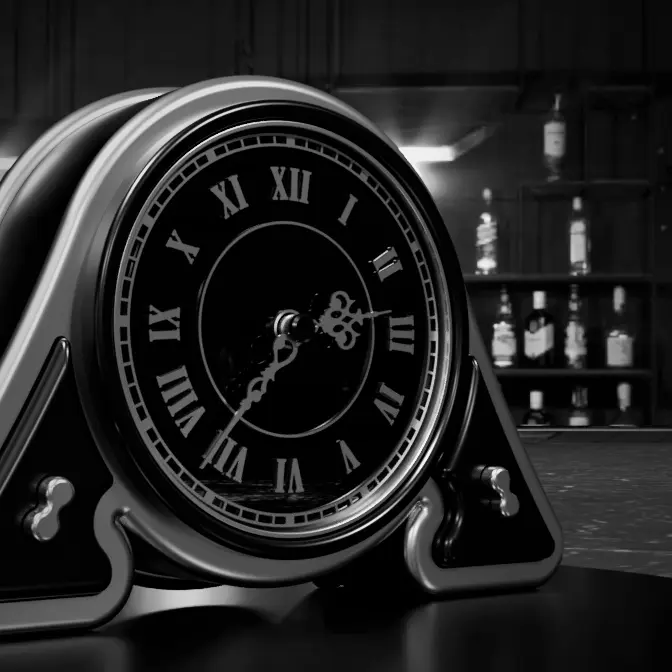 VINTAGE CLOCK WITH SECRET STORAGE