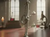 keychai skeleton leg, llavero pierna esquelto-0