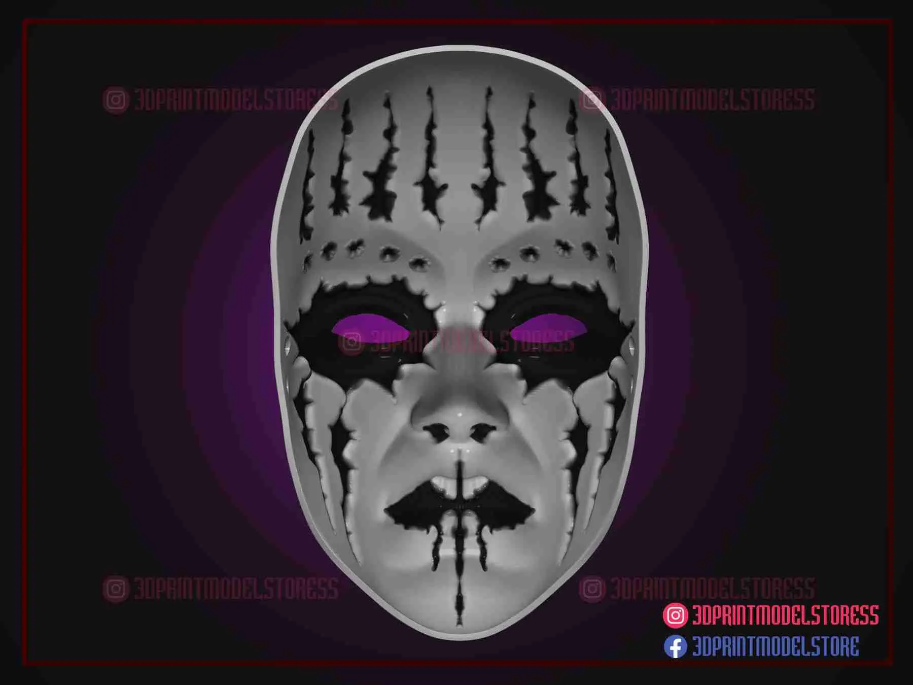 Maschera Slipknot - Joey Jordison - Costume Halloween Cosplay