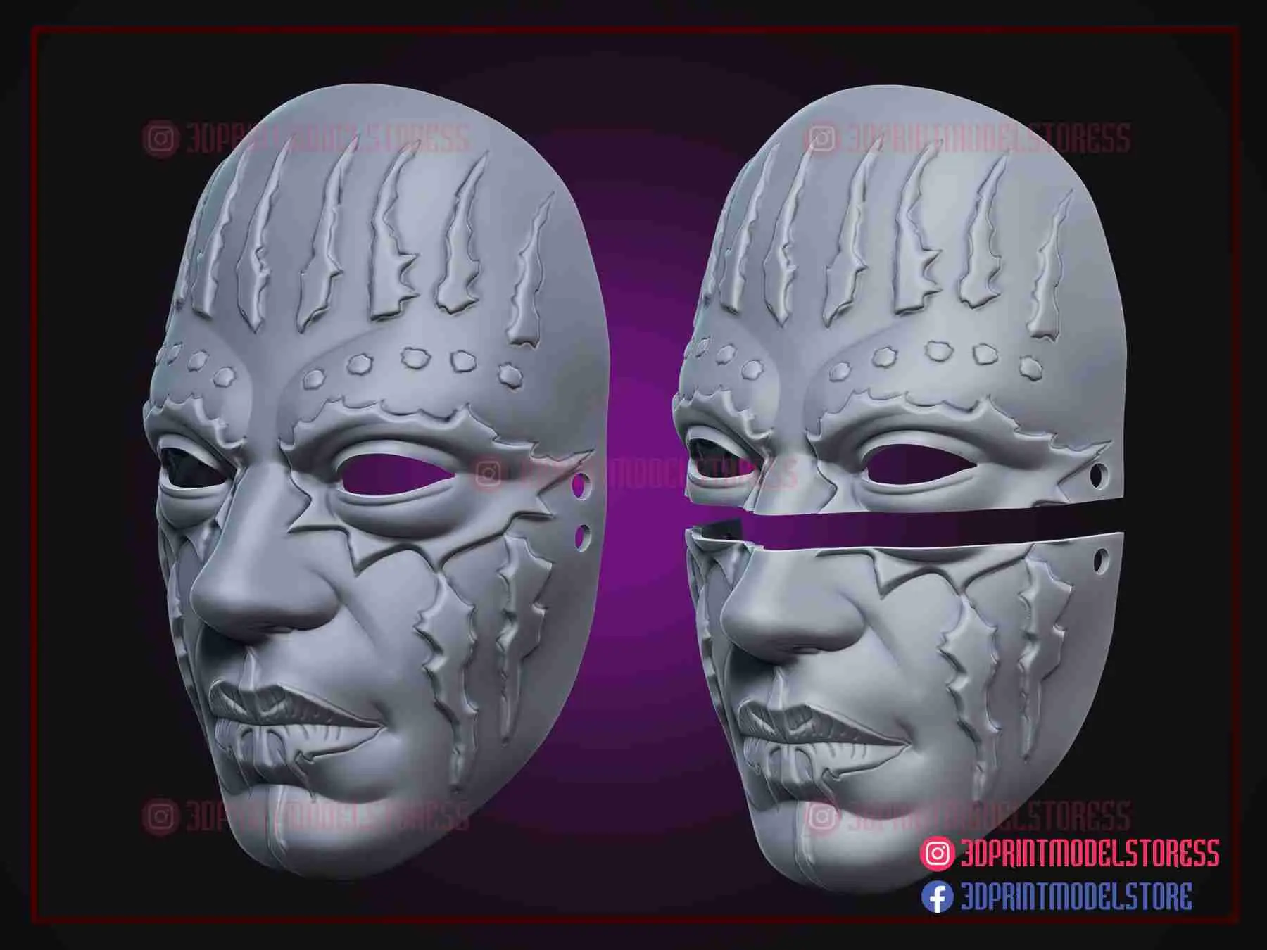 Maschera Slipknot - Joey Jordison - Costume Halloween Cosplay