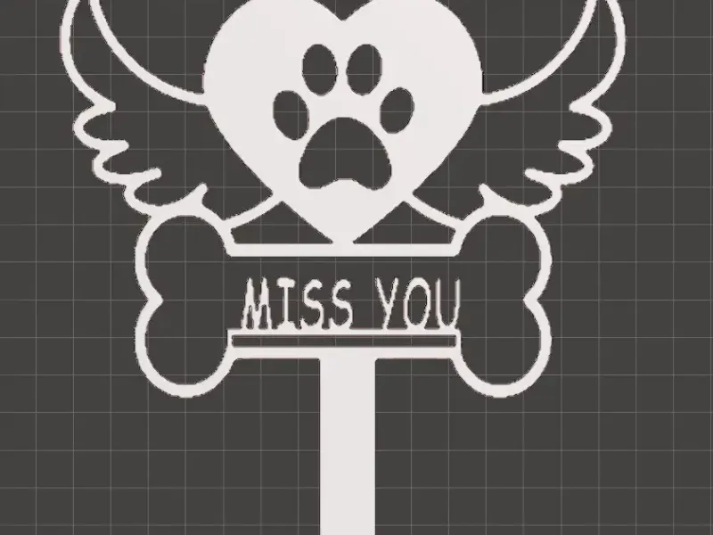 Memorial Garden Stake 4 pet miss you