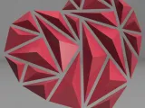 Heart – triangular needle (pyramids)-0