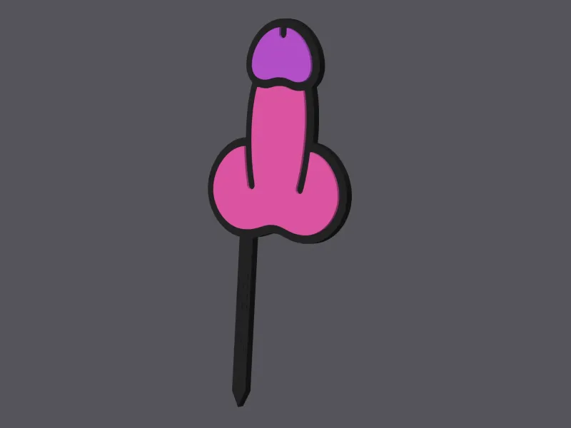 Penis - Caketopper & Cupcaketopper v1 (3 sizes)