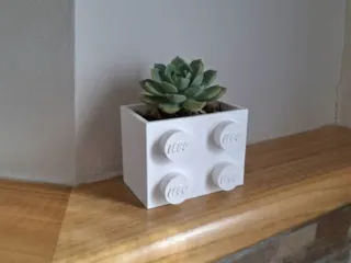 Lego Brick Flower Vase / Pen Holder 2x2