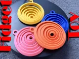 Round Fidget Keychain, Earrings, Toy-0