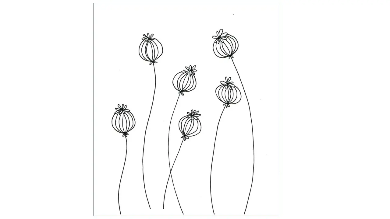 Poppy seed stamp Large