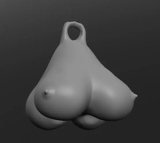 Boobs keychain 4d