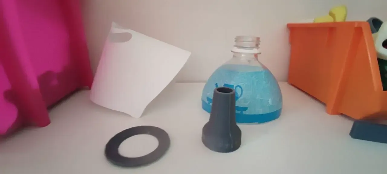 Resin Bottle Funnel Using PET (1.5L) Halot Resin