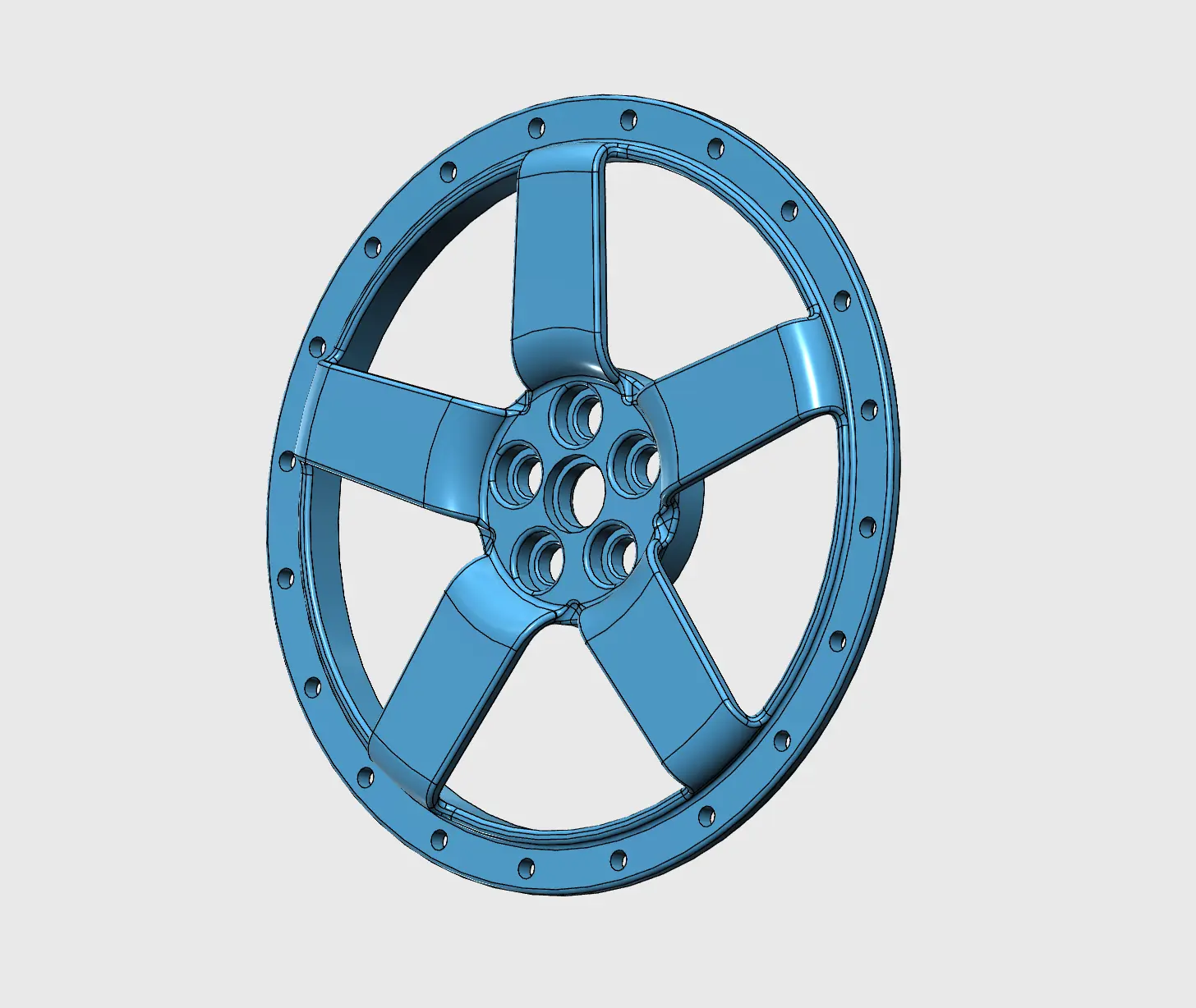 Nice JDM Wheel Design Star for 200mm diameter Wheel Kit
