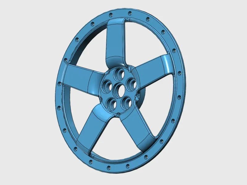 Nice JDM Wheel Design Star for 200mm diameter Wheel Kit
